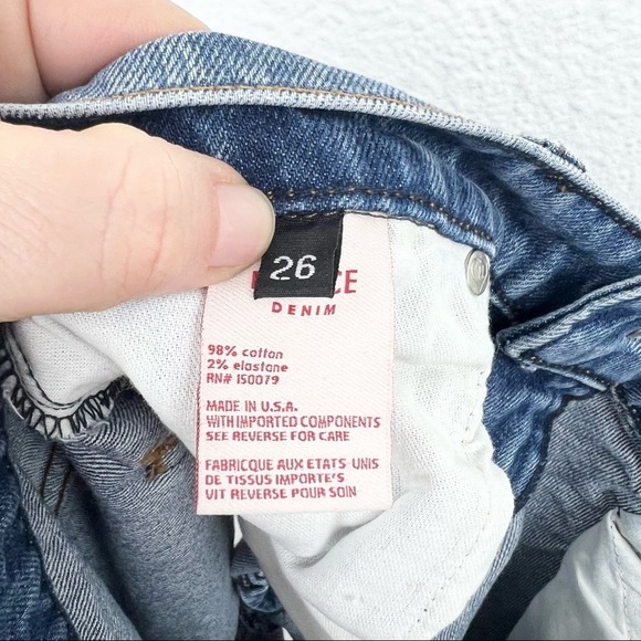 REVICE Patch Jean Shorts High Rise Cutoff
Raw Hem Size 26, NWT! - Picture 9 of 10